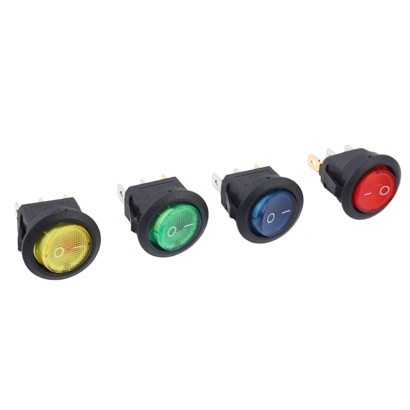 8 X 12V LED Illuminated Rocker On-Off Toggle SPST Switch Dash Light Car Boat