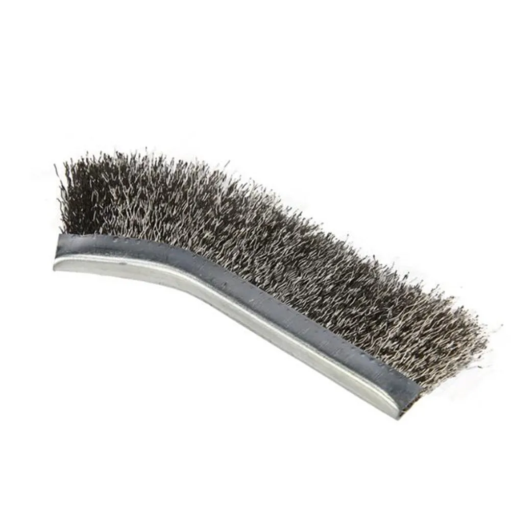 Эффективный мини-набор проволочных щеток для очистки, удаления ржавчины и полировки, латунные нейлоновые и стальные щетки с удобными ручками