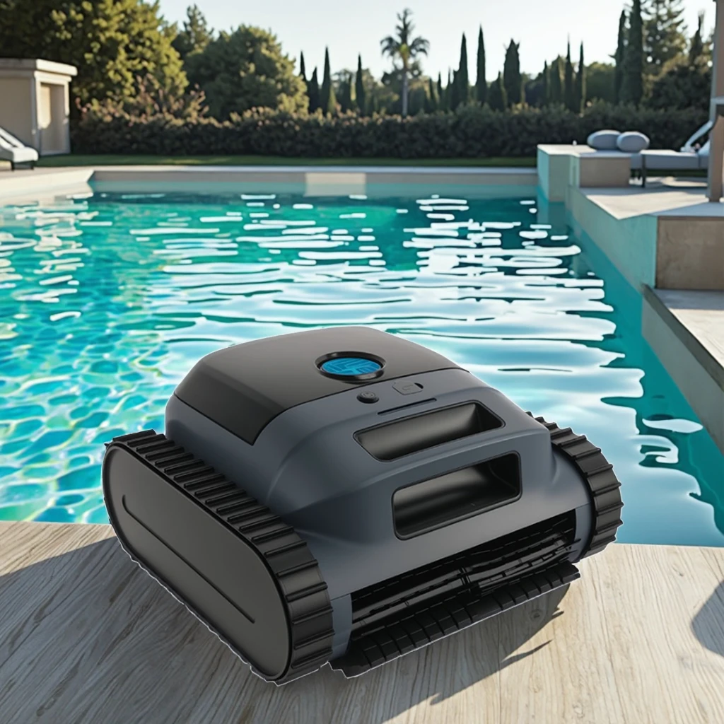 2026 New Arrival ABS Cordless Robotic Pool Cleaner Automatic Filter Climbing Wall Waterline Cleaner for Inground