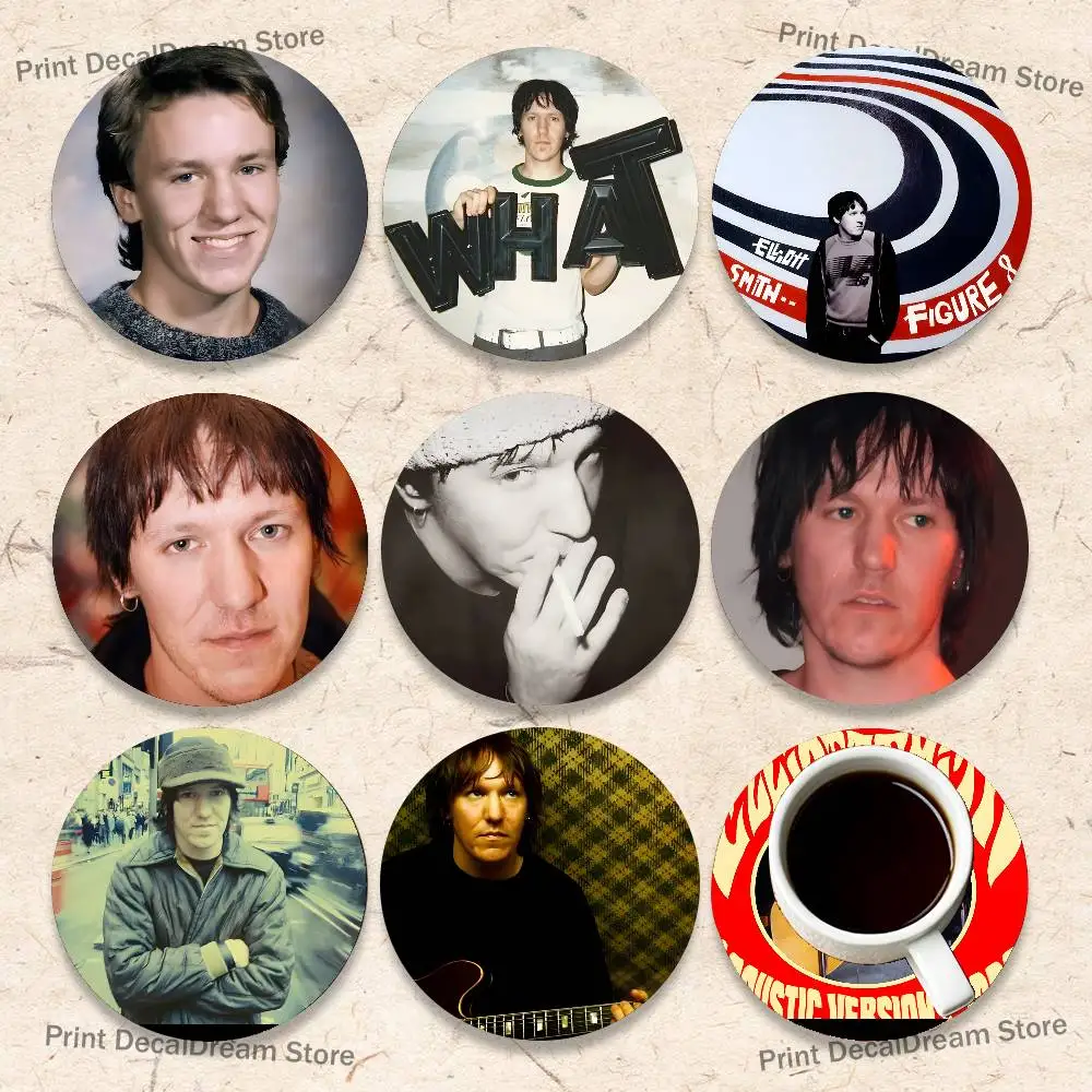 

E-Elliott S_Smith Figure 8 Round Coaster Non-slip table mat Insulated Coasters Kitchen Dining Room Tabletop Decor