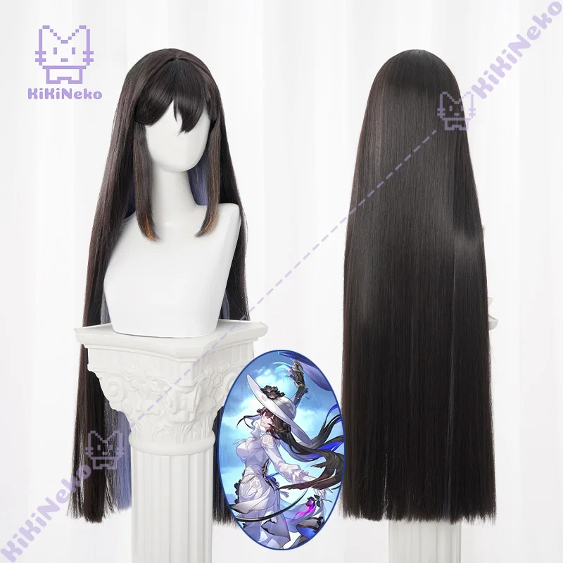 لعبة هونكاي ستار السكك الحديدية الداليا شعر مستعار تأثيري كونستانس طويل أسود أرجواني تسليط الضوء على شعر مستعار تأثيري لحفلة كوميكون الكبار النساء الرجال