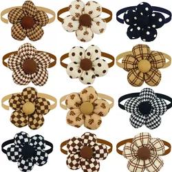 50/100pcs Small Dog Bow Tie Pet Supplies Brown Bowknot for Small Dog Cat Fashion Cute Pet Bow Tie Dog Supplies Dogs Grooming