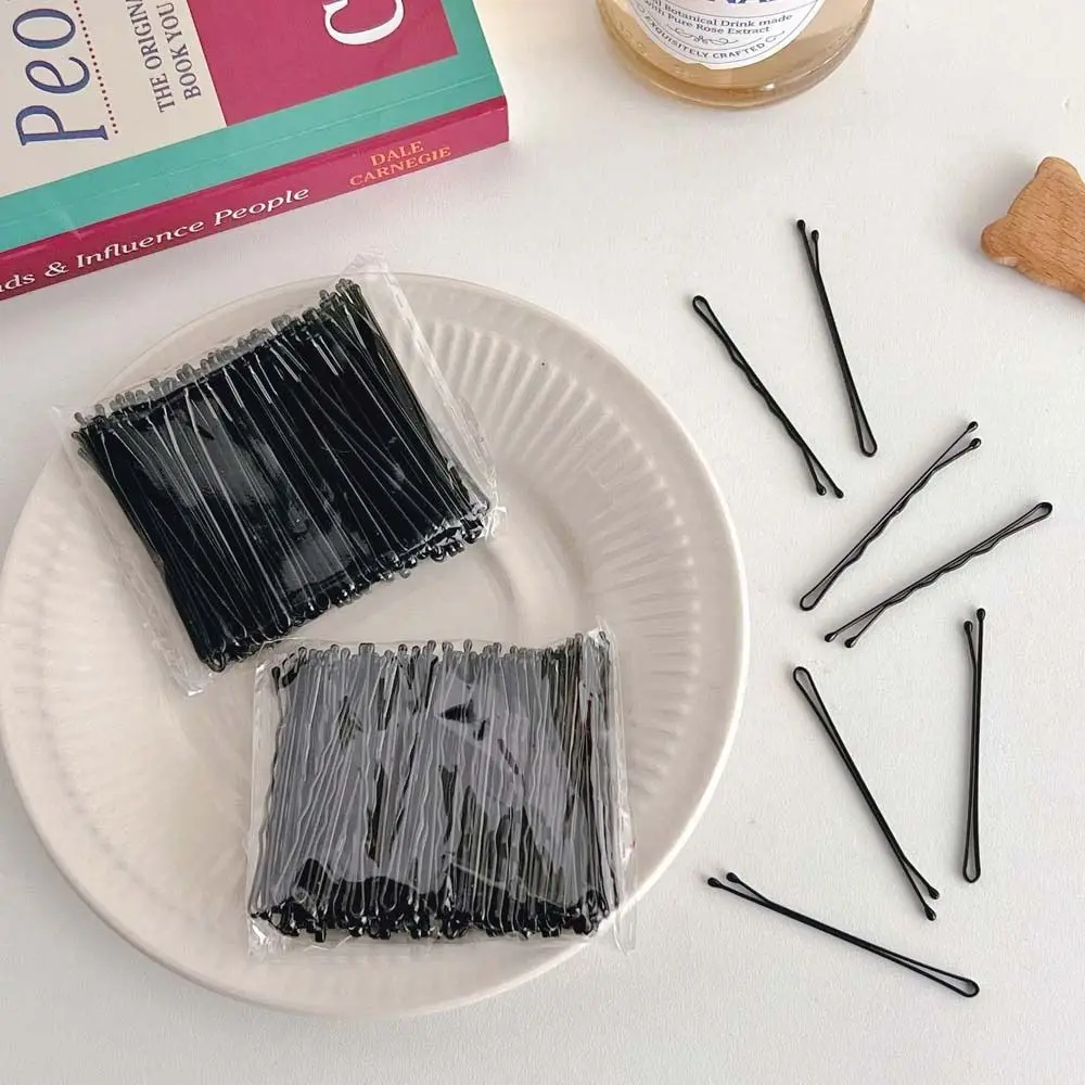 

Flat Shaped Female Hair Grips Wave Type Hair Accessories Girls Headwear 100 Pcs Hair Pins Invisible Hair Pins Black Hair Clip