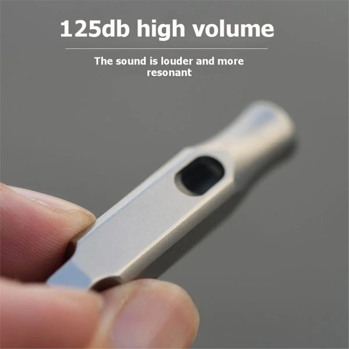618 Mega Sale Titanium Alloy Whistle Outdoor EDC Survival Emergency Camping Hiking Keychain Mini Loud Safety Whistle for Travel