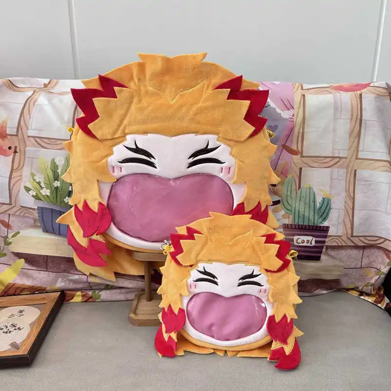 

Rengoku Kyoujurou прозрачный рюкзак с большим ртом, студенческий рюкзак на молнии, сумки-мессенджеры в стиле аниме, сумка через плечо для косплея, подарок