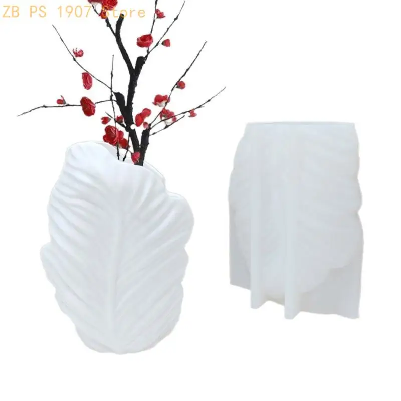 

Силиконовые формы ручной работы, формы для ваз с рисунком листьев для изготовления вазы для цветочного горшка 55KA