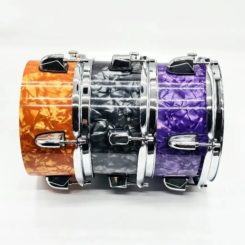 Portable Wood Special‑Effect Snare Tom Drum With Drum Mount Bracket