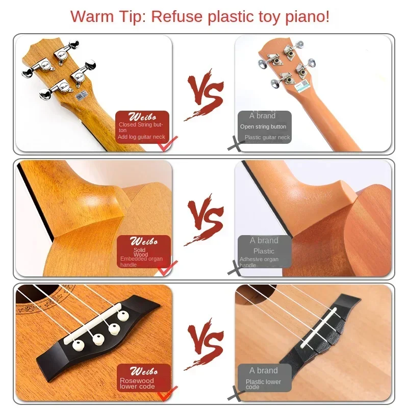 Hot sales Ukulele Beginner Boys and Girls Beginner Ukulele Children Small Guitar Flagship Store Musical Instrument