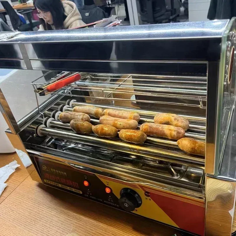 Hotdog Elektrische Grillmachine-Kleine Automatische Temperatuurregeling Voor Worst En Ham Grillen