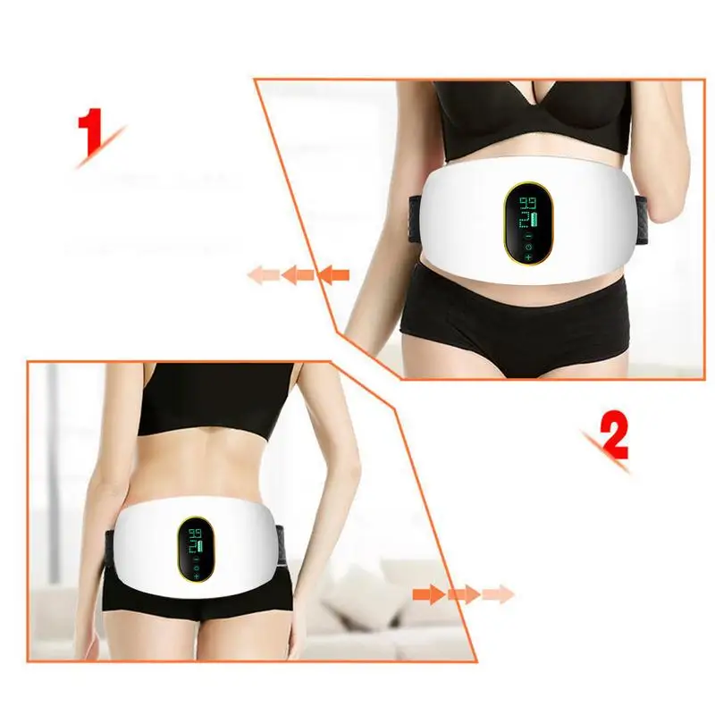 Abdominal Trainer Belt Electric Wrapped Massage Belly Stimulator Electric Surrounding Massager For Sleep Housework Study Working