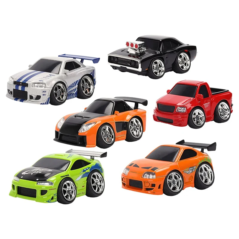 Jada 1:43 Fast and Furious 25th Anniversary Q Car, Egg Car, Low-lying Alloy Car Model, Collectible Ornaments, Perfectly Packaged