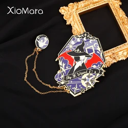 Sky:Children of Light Enamel Pin Handsome Wizard On Backpack Brooches With Chain Shirt Collar Accessories Unisex Jewelry