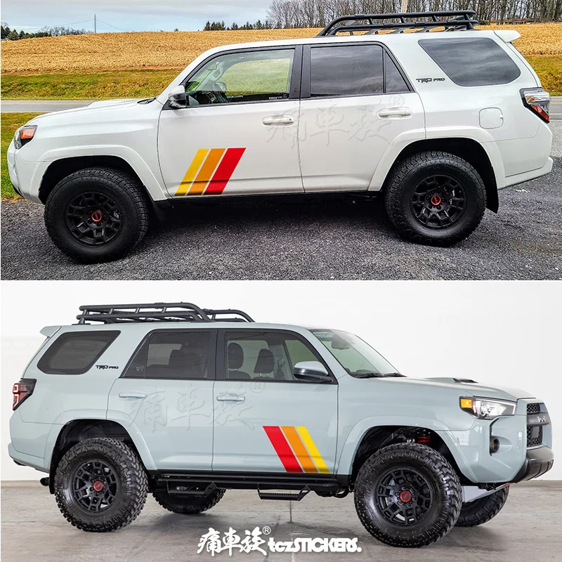 

Car sticker film FOR Toyota Fortuner 4Runner PRADO door hood decoration modified fashion sports car decal accessories