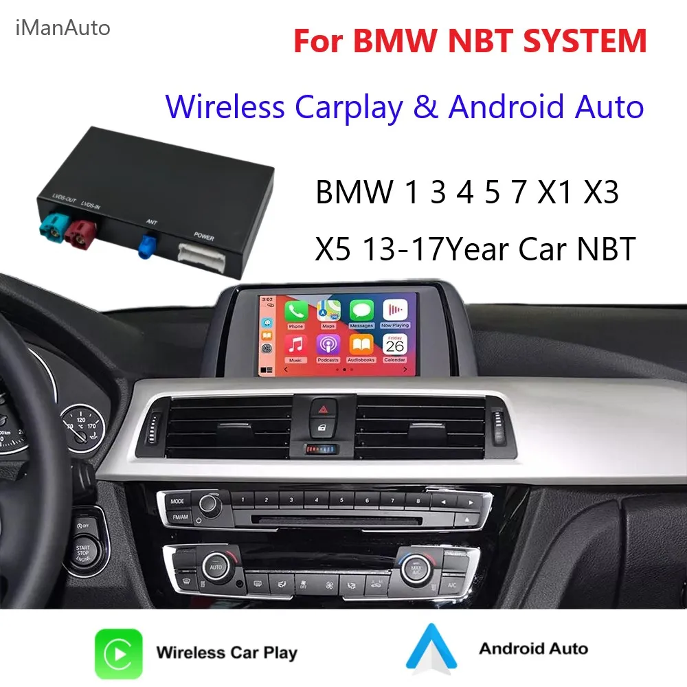 Wireless Carplay Module for BMW MINI Cooper F30 F31 F20 F21 F10 F01 X5 X3 F25 NBT System Android Auto Car Play 