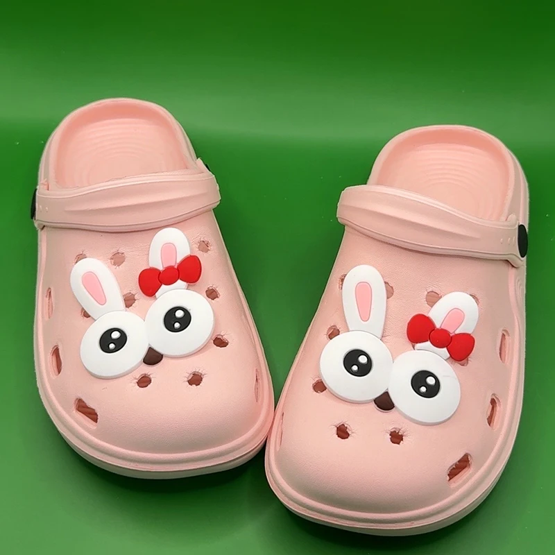 DIY 3D Cute Cartoon Big Eyes Shoe Charms Clogs Slides Sandals Garden Shoes Decorations Charm Set Accessories Kids Gift