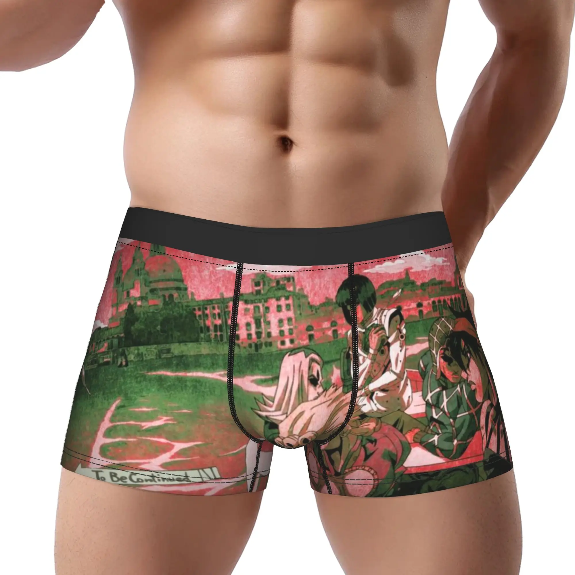 Mysterious Stand Power JoJo's Bizarre Adventure Underpants Breathbale Panties Men's Underwear Ventilate Shorts Boxer Briefs