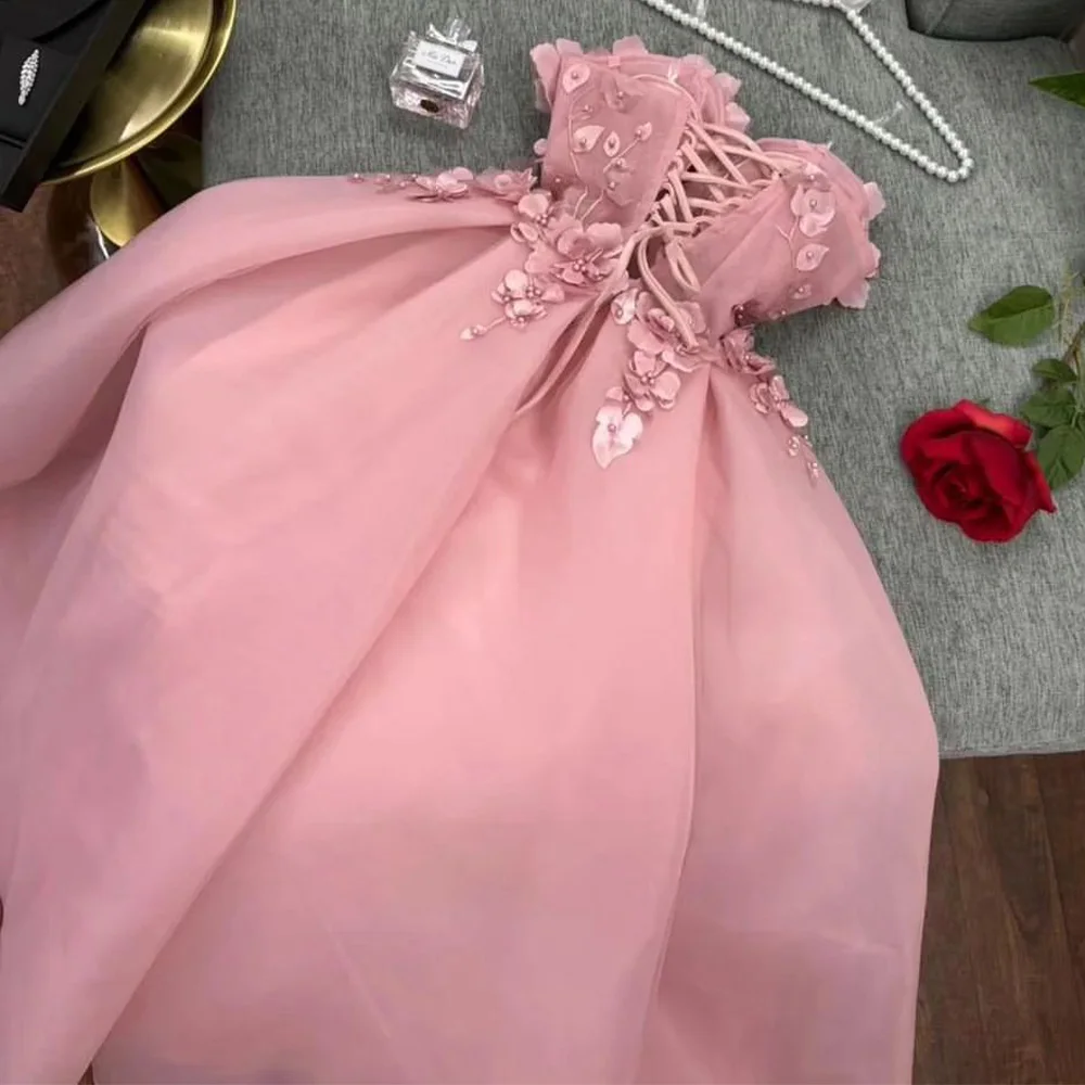 A-Line Sweetheart Chiffon Sleeveless Exquisite Evening Dresses Beading Sequined Flowers Pleats Lace Up Back Saudi Arabia 2024