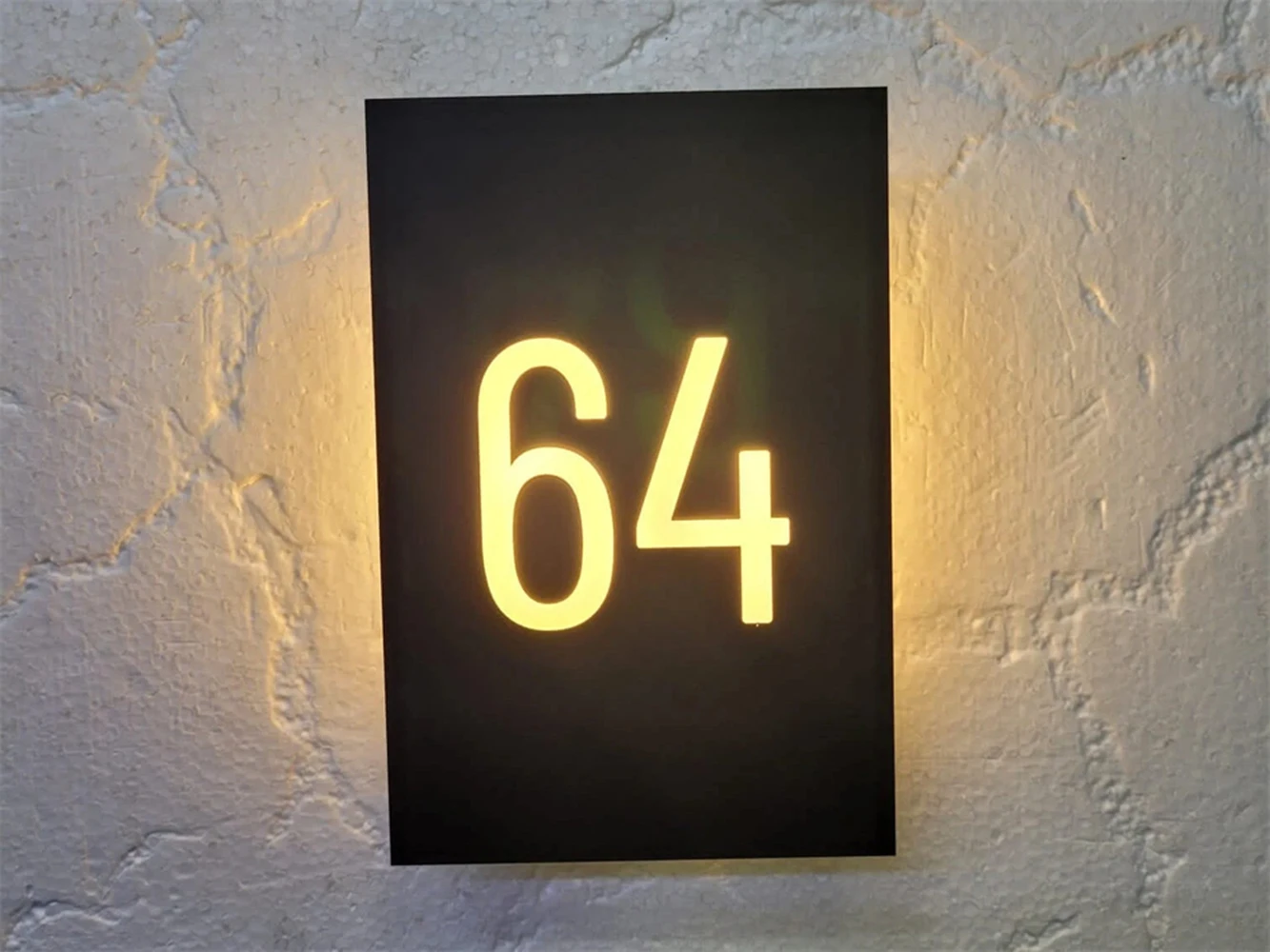 Modern LED Illuminated Acrylic House Number Sign Personalized Custom Address Signage Homes Apartments Offices Stylish Gift Ideas