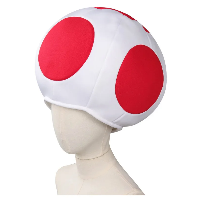 Toad cosplay kids hat Red Green Blue Dot mushroom cap headwear game Bros kinoptisane Fantasia boys girl costume accessori