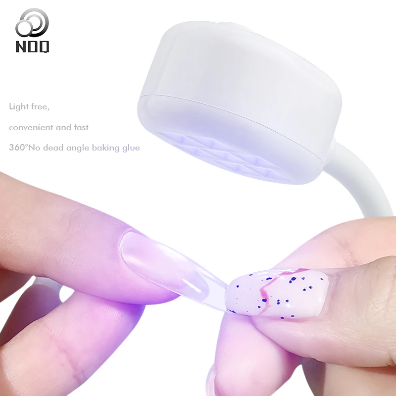 

Nail Dryer 7LED Gel Polish Drying Lamp Battery Light Rotatable Nail Polish Curing Lamp Manicure Decor Tool for Salon Home DIY