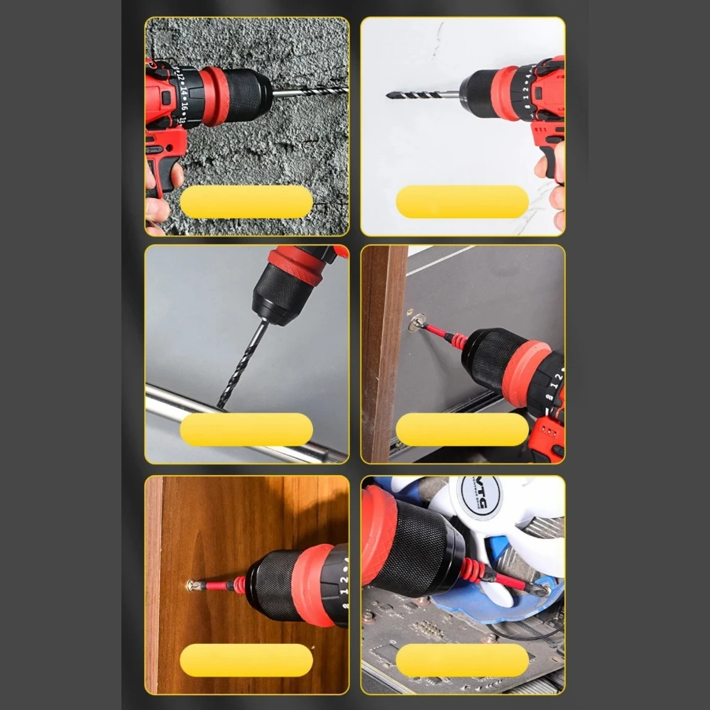 Quick-Release Drill Conversion Chuck For 6.35mm Hex Bits Compatible With Corded And Cordless Electric Drills view 6
