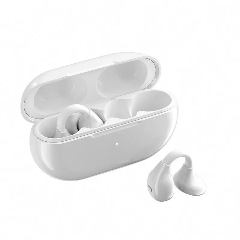 Bluetooth Earphones Pearl Color Ear Clip Air Conduction Bluetooth Earphones Ultra Long Battery Wireless Sports Earphones