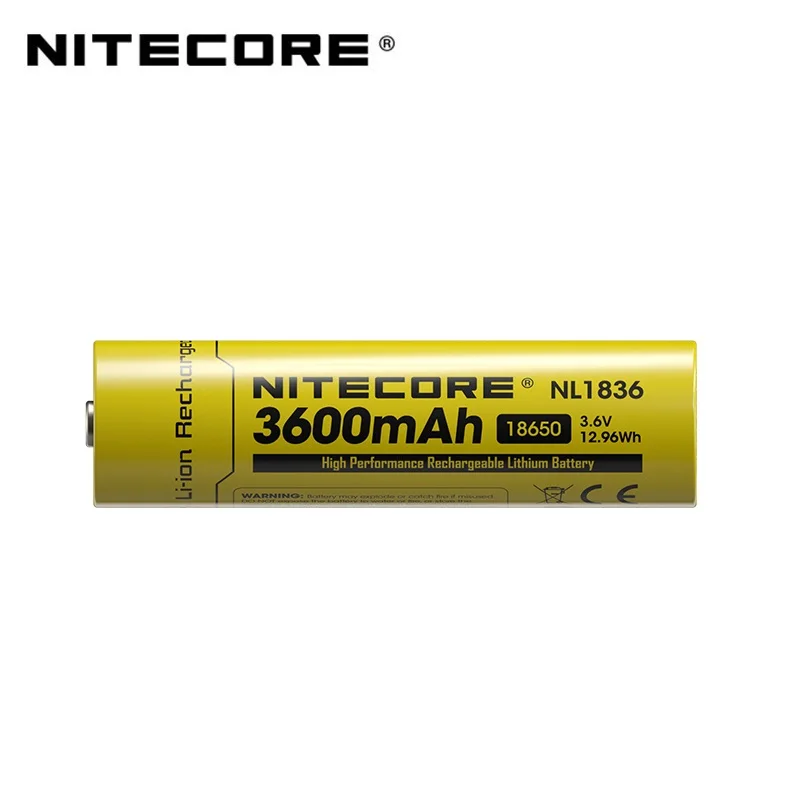 Nitecore NL1836 18650 3600mAh (new version of NL1835) 3.6V 12.96Wh Rechargeable Li-on Battery High quality with Protection