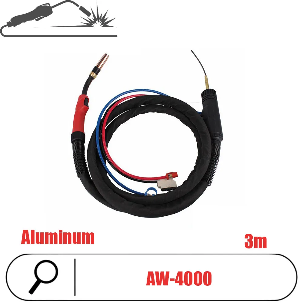 

High Quality Gas shieled Mig welding torch Aluminum AW 5000 3M /4.5M Fronius tail on sale