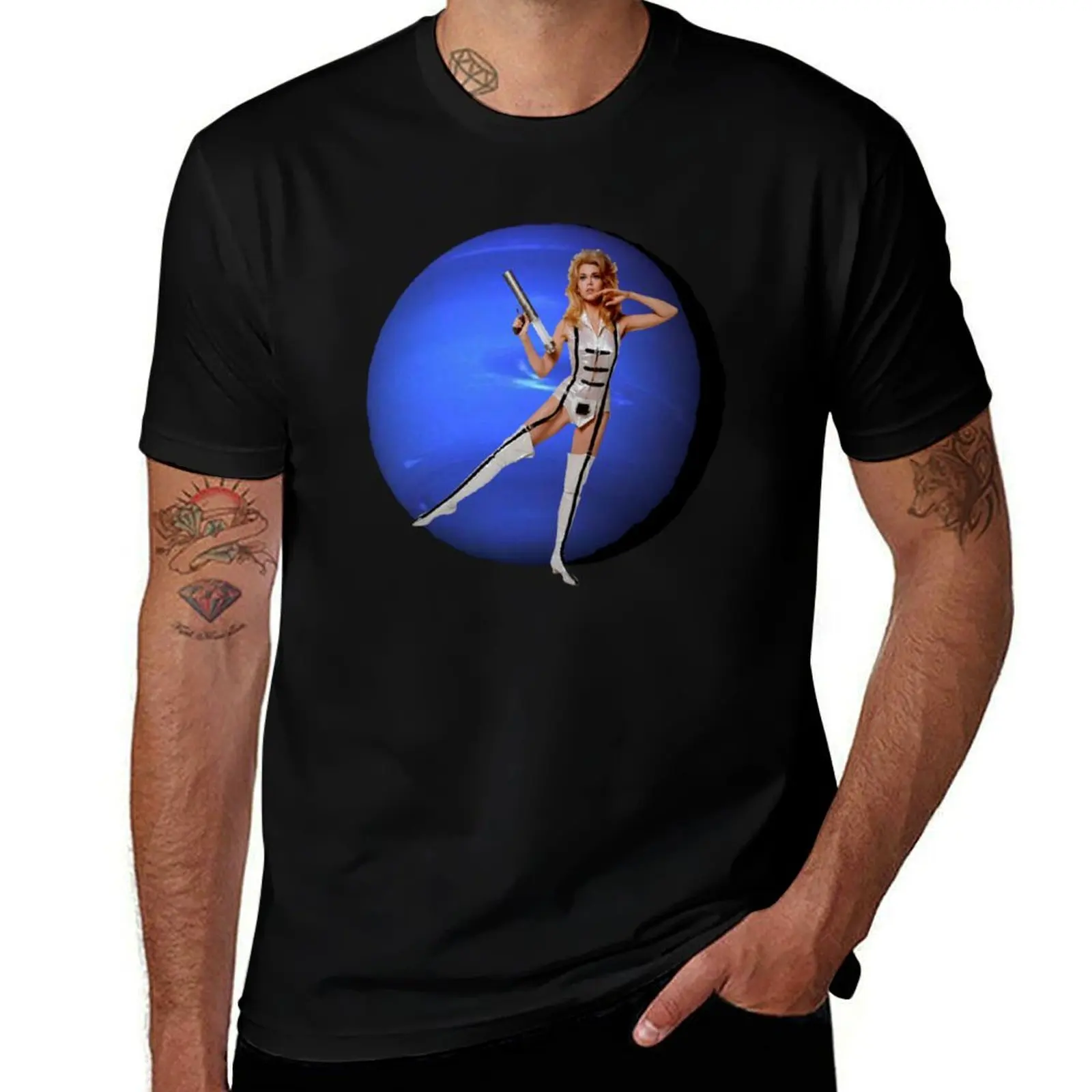 

Barbarella protects Neptune T-Shirt man t shirt heavy cotton man t shirt cotton high quality T-Shirt
