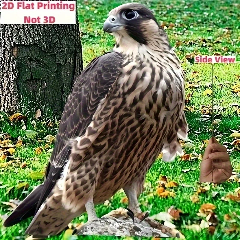 1 Stück Falcon 2D Acryl-Gartenstecker - Realistische Außendekoration, Geeignet für Hof- und Bauernhofdekoration – Detail 1