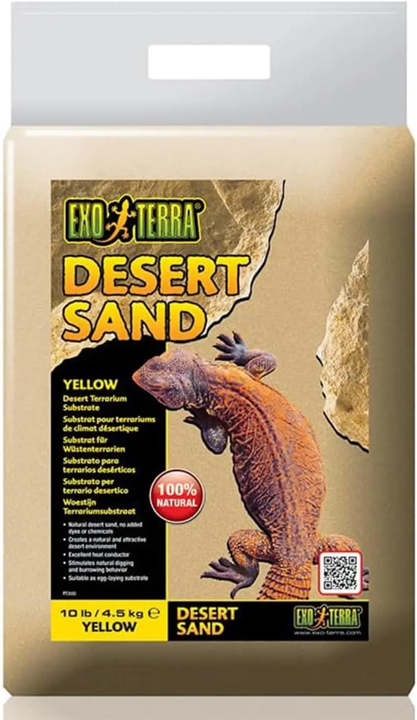 

Natural Desert Sand for Terrariums, 10 lb, Ideal for Reptiles