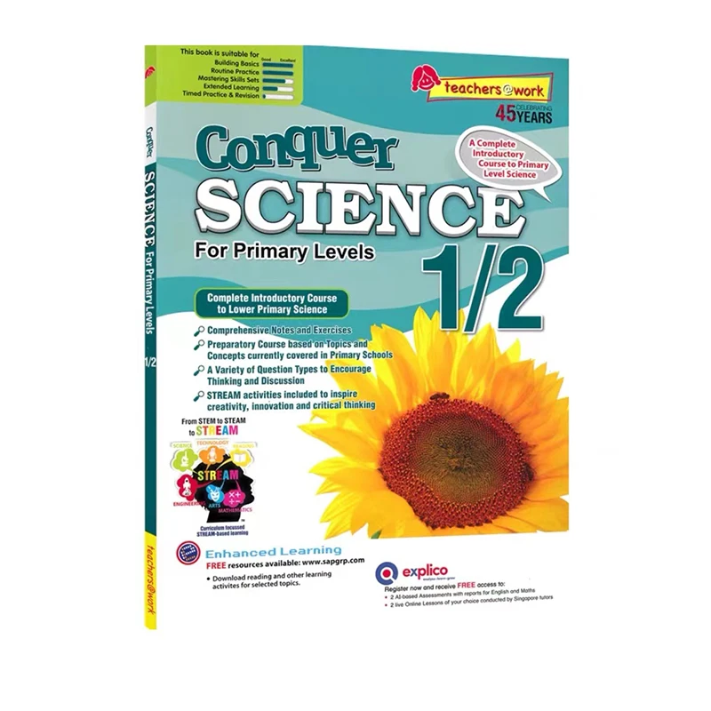 A book SAP conquers science elementary school basic version 1-6 grade Singapore science teaching supplementary textbook