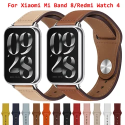 Leather Strap For Xiaomi mi Band 8 PRO Redmi watch 4 5 Replacement Smart Wristband Bracelet MiBand 9Pro redmi whatch 4 watchband