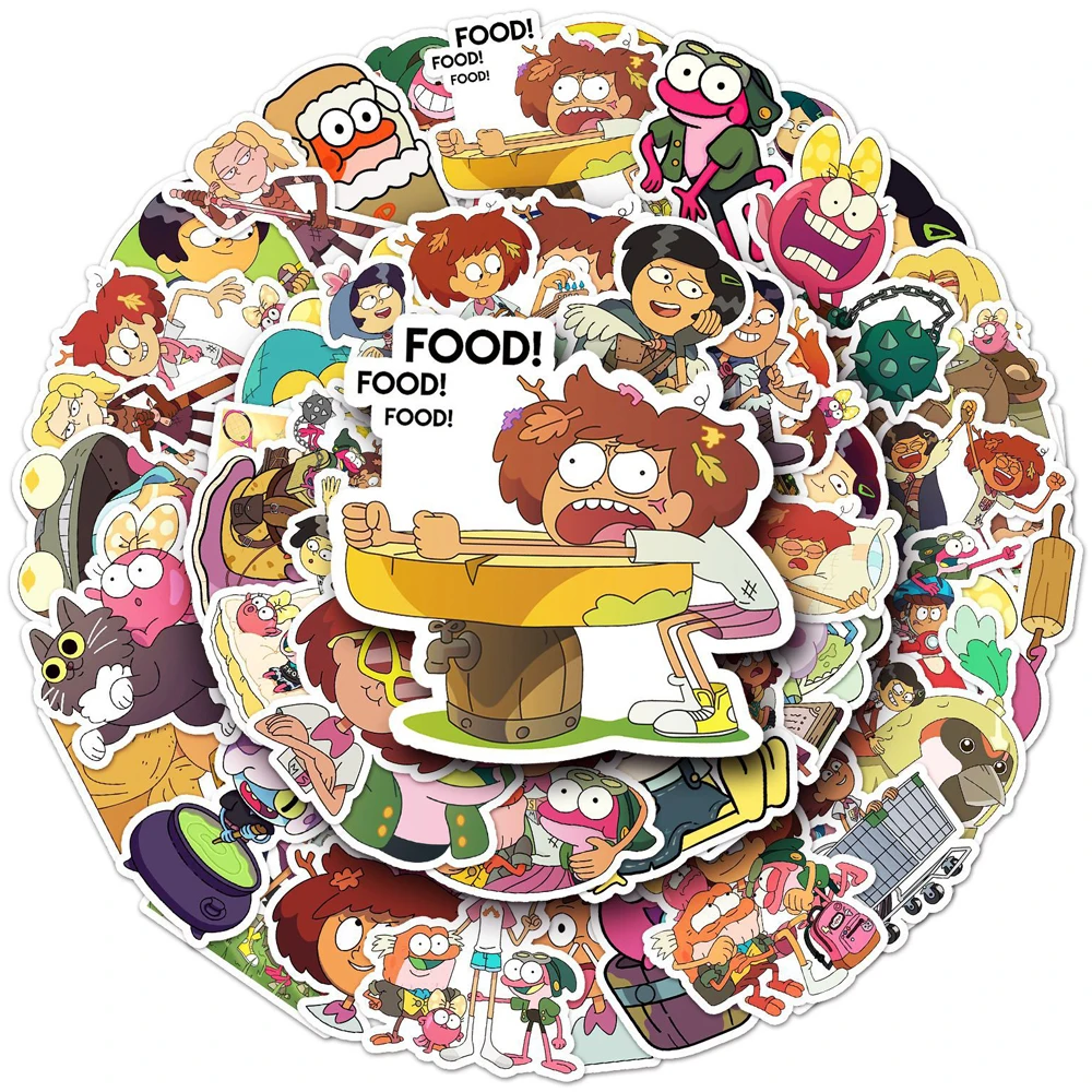 10/30/50pcs Disney Cartoon Anne Sprig Amphibia Stickers for Kids DIY Water Bottle Laptop Luggage Car Cute Anime Stickers Decals