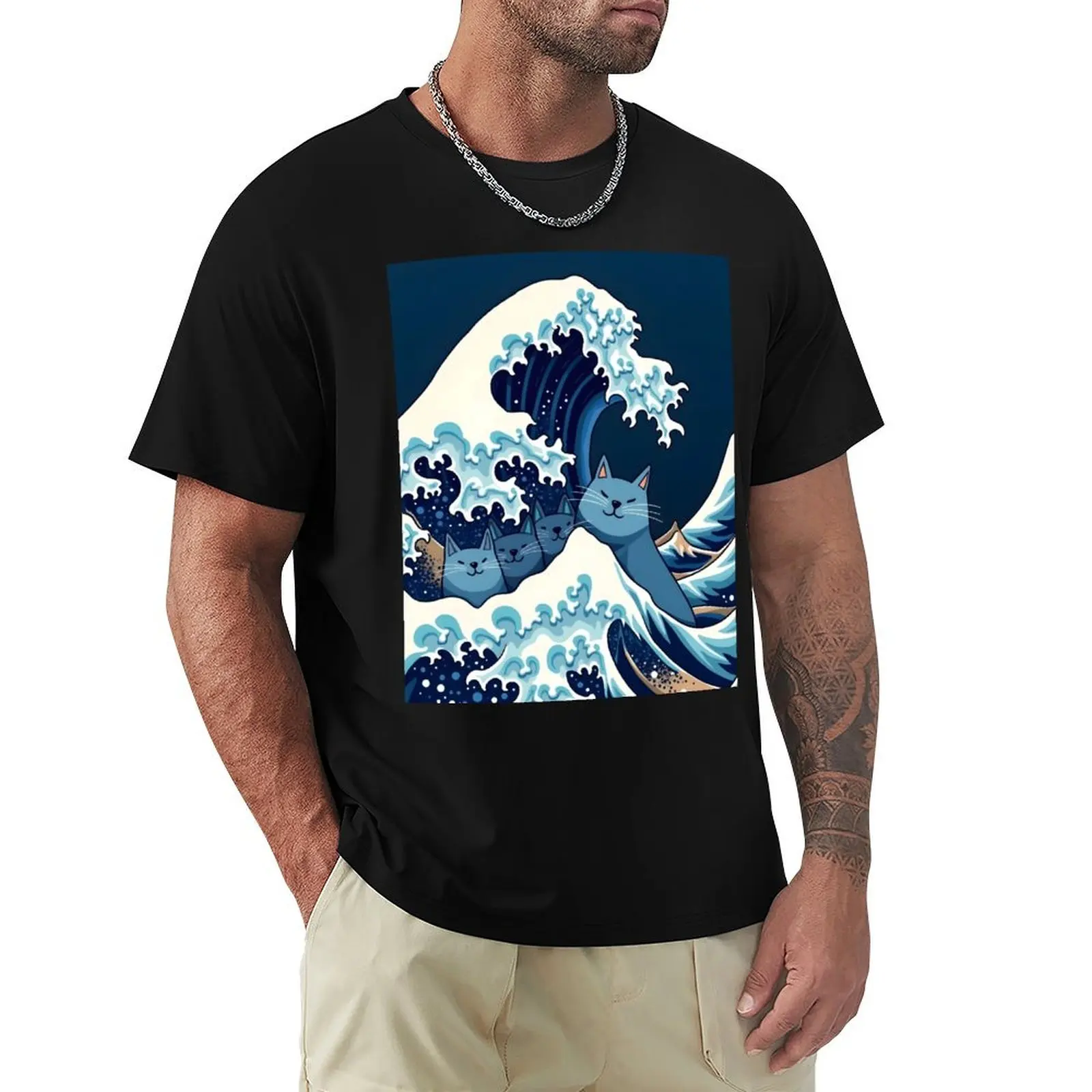 

Blue Cats Wave For Kamala Funny T-Shirt essential t shirt customs summer top mens fashion