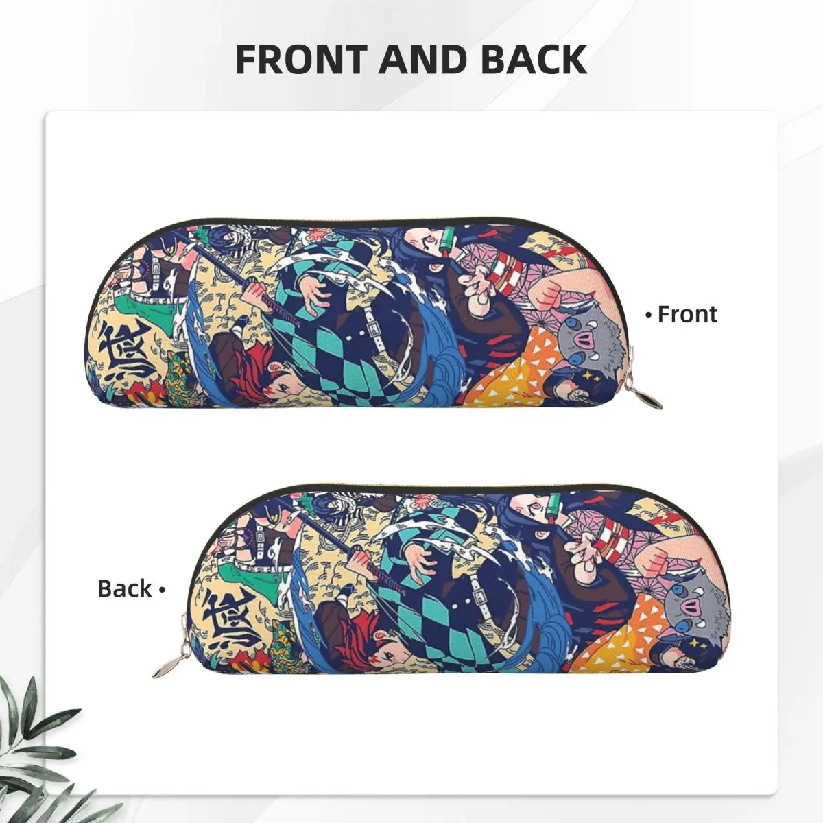 أنيمي شيطان القاتل كامادو تانجيرو مقلمة قلم رصاص الحقيبة تخزين لوازم مكتبية سعة كبيرة صندوق القلم حقيبة أقلام رصاص