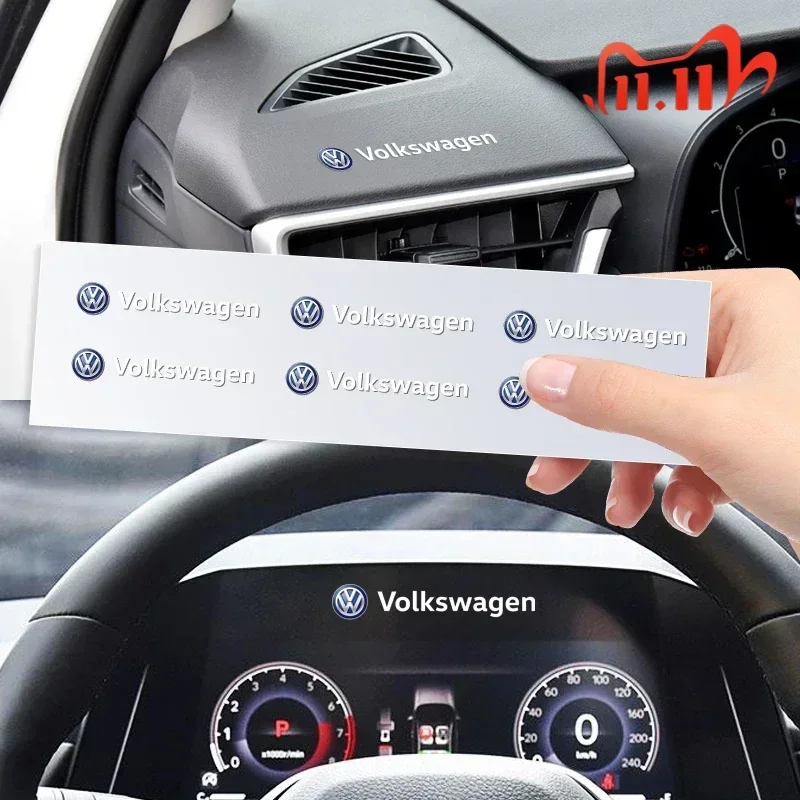 

1/2/5/10pcs Car Sticker Steering Wheel Interior Sticker For Volkswagen Scirocco Passat Polo B5 B6 CC Tiguan Sharan Touran