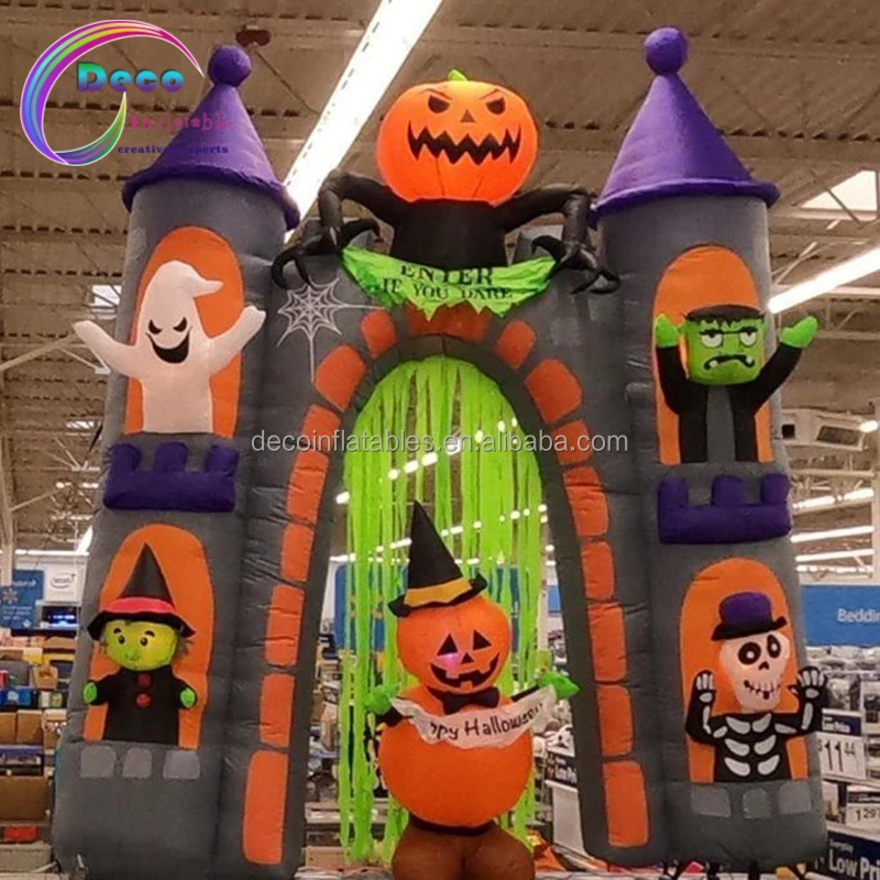 Customize Halloween Inflatable Decoration Outdoor Inflatable Pumpkin Arch Halloween Inflatable Props
