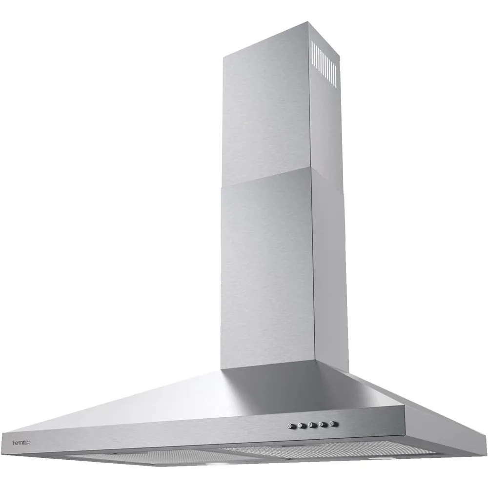 

Range Hood 30 inch Stainless Steel, Wall Mount Vent Hood for Kitchen with Charcoal Filter, Range Hoods with Ducted