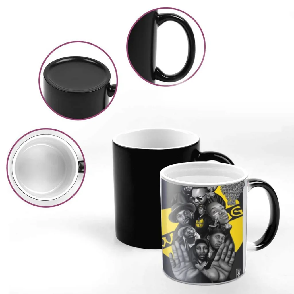 WU-T-TANG CLAN Anime One Piece Coffee Mugs And Mug Creative Color Change Tea Cup Ceramic Milk Cups Novelty Gifts