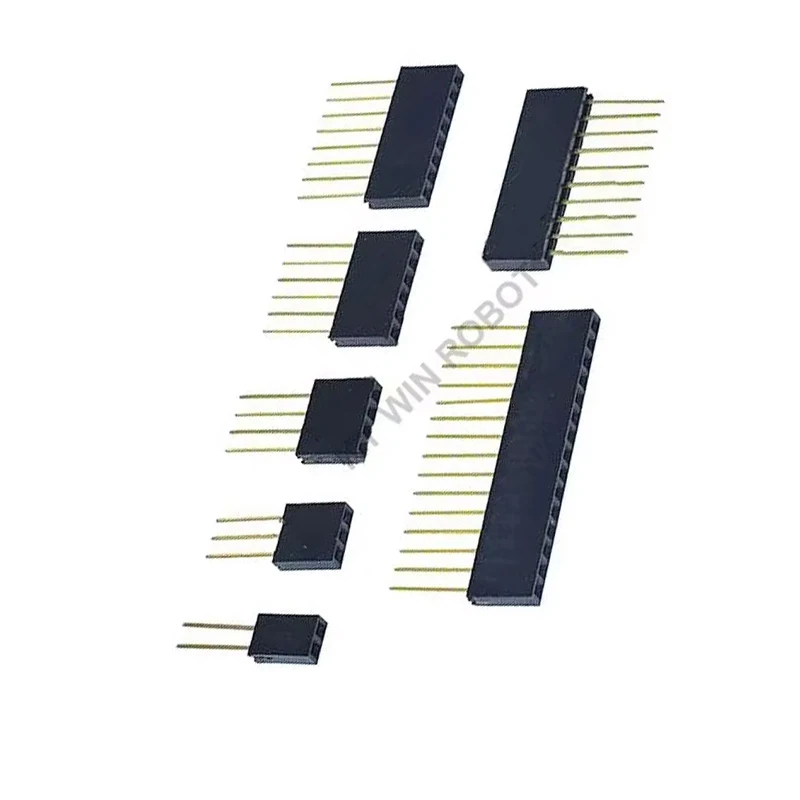 10pcs/lot 2.54mm 1x2P/3P/4P/5P/6P/8P/10P/15P Pin Female Stacking Header Connector Dual Row PC104 For Raspberry Pi 2 Mode