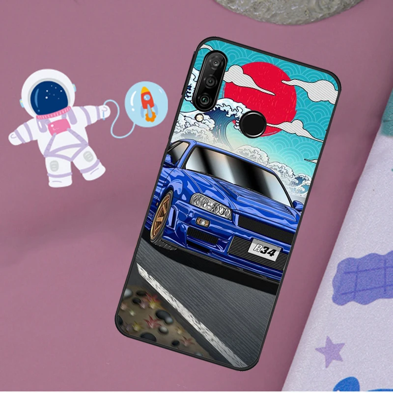 Skyline GTR R34 Case For Huawei Nova Y90 Y70 Y60 Y61 3i 8i 11i Nova 5T 9 10 SE P40 P30 Lite Mate 60 P60 Pro