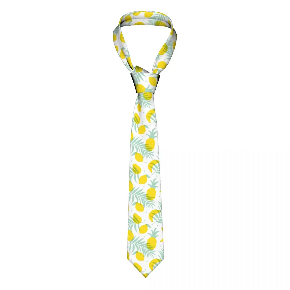 

Lemon Banana Pineapple Coconut Tropical Fruit Necktie Men Women Skinny Polyester 8 cm Narrow Neck Ties Daily Gravatas Business