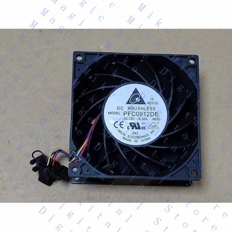 UU  1PC  Violent Double Ball Server Fan  PFC0912DE 9038 12V 4.32A 9CM