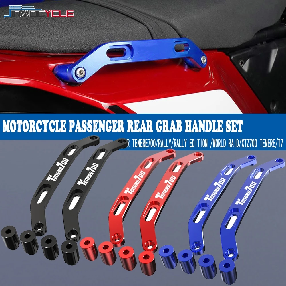 

Motorcycle Passenger Rear Grab Handle Set For Yamaha Tenere 700 XTZ700 2019-2024 Tenere 700 World Raid 2022 T700 Rally 2020-2024