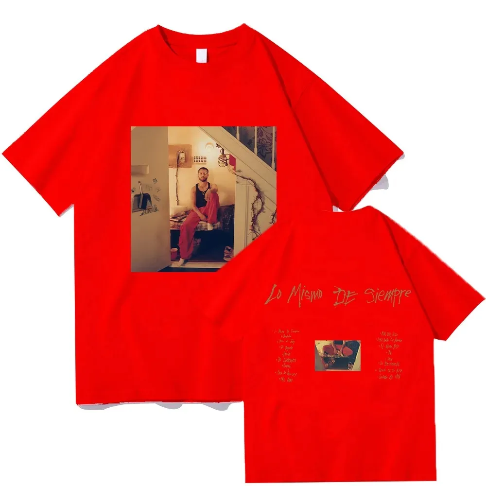 Famous Singer Mora New Album Lo Mismo De Siempre T Shirts Mora Merch Fashion Print Short Sleeve Tops Men Women High Quality Tees