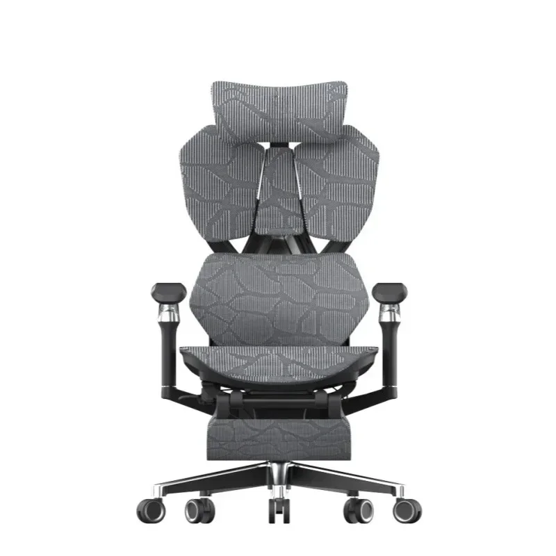 Height adjustable gas lift new pull gaming computer ergonomic chair pu mesh gaming chair with footrest