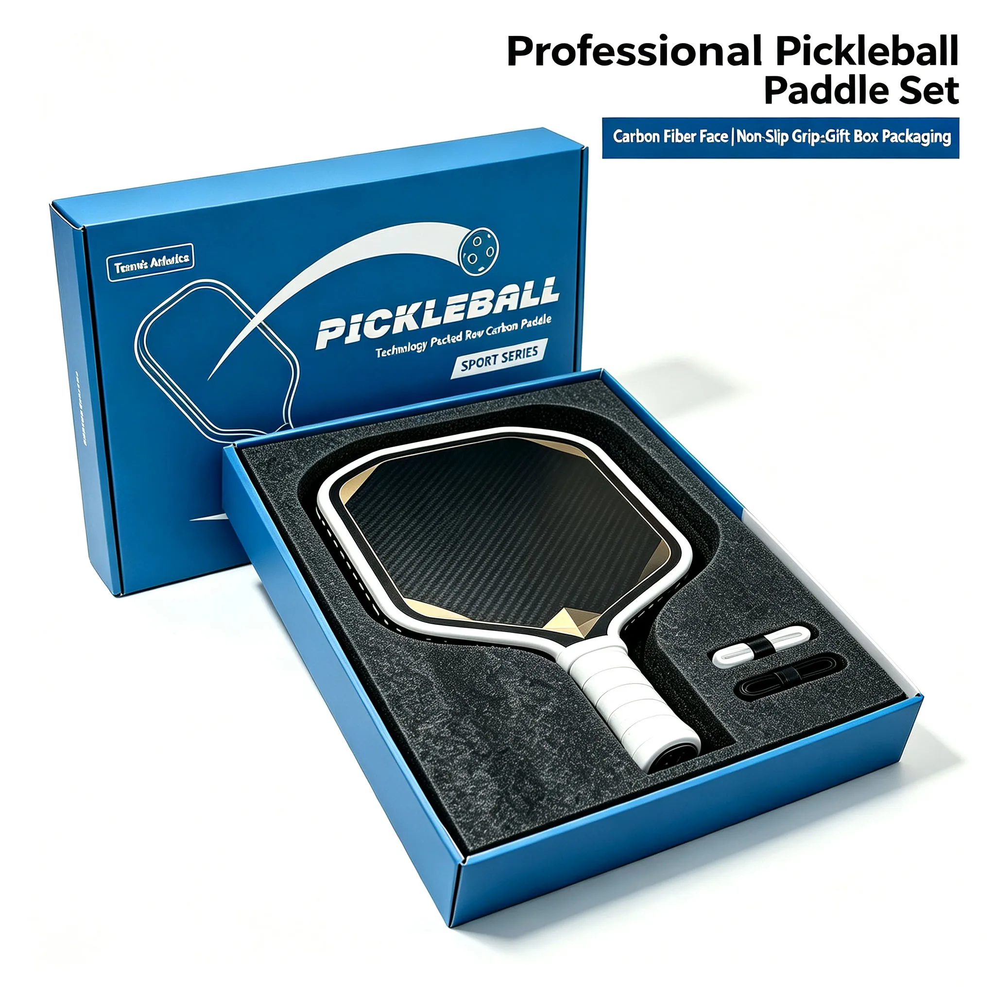 2026 Pickleball Paddle Generation 4 Carbon Fiber Thermoforming PP Gear Foam Core 16MM Rotating Pickleball Racket