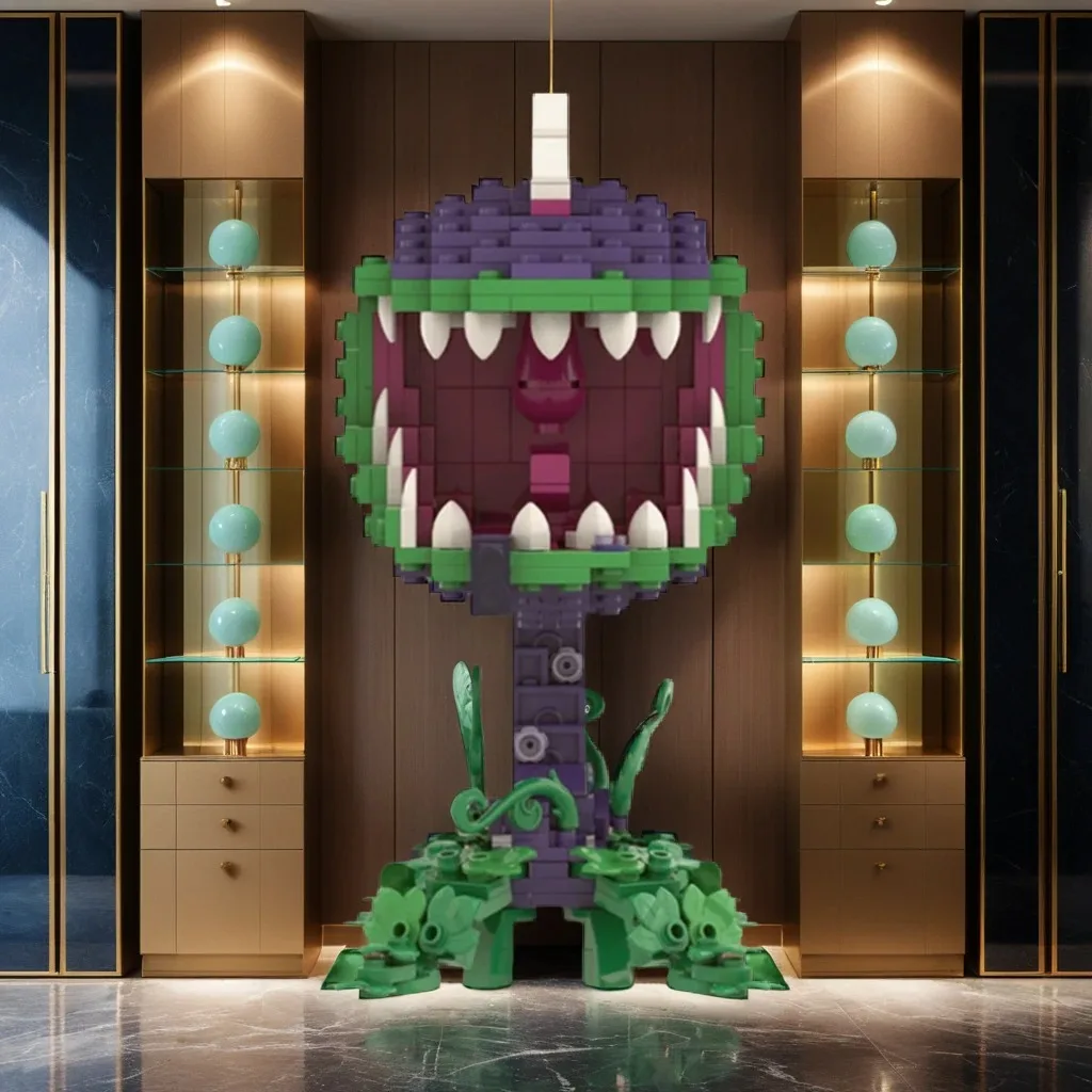 

486pcs MOC PvZ Garden Warfare Chomper Games Model Building Blocks Christmas Gift Architecture Toys Creative Idea Education Brick