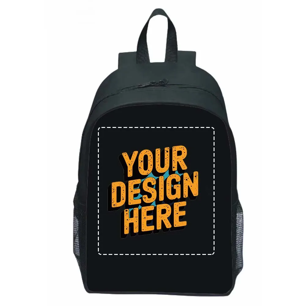 مخصص مخصص شعار صورتك رسالة حقائب الظهر الرجال النساء حقيبة الكتب عادية للمدرسة كلية DIY تصميم الحقائب